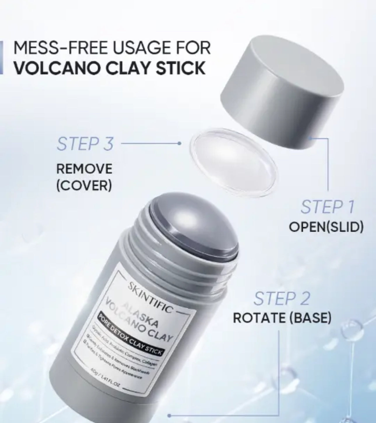SKINTIFIC Alaska Volcano Pore Clay Stick 40g