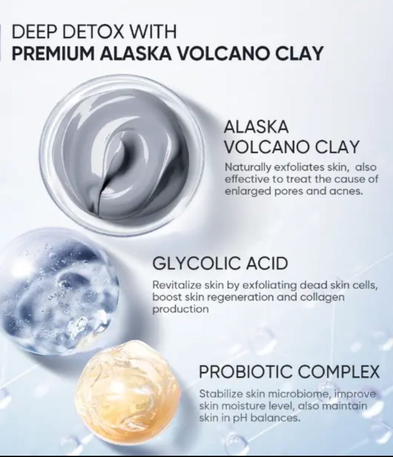 SKINTIFIC Alaska Volcano Pore Clay Stick 40g