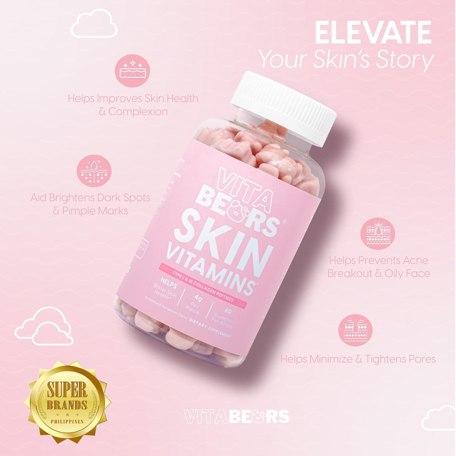Vita Bears Vitamins - True Beauty Skin Essentials