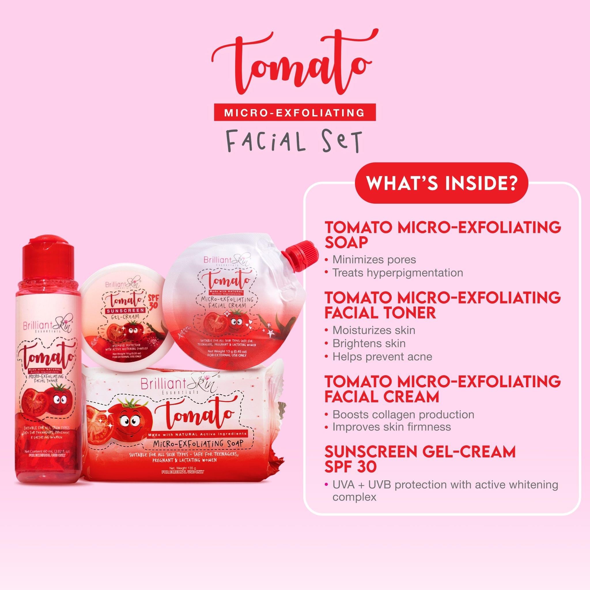 Brilliant Tomato Rejuvenating Set - True Beauty Skin Essentials