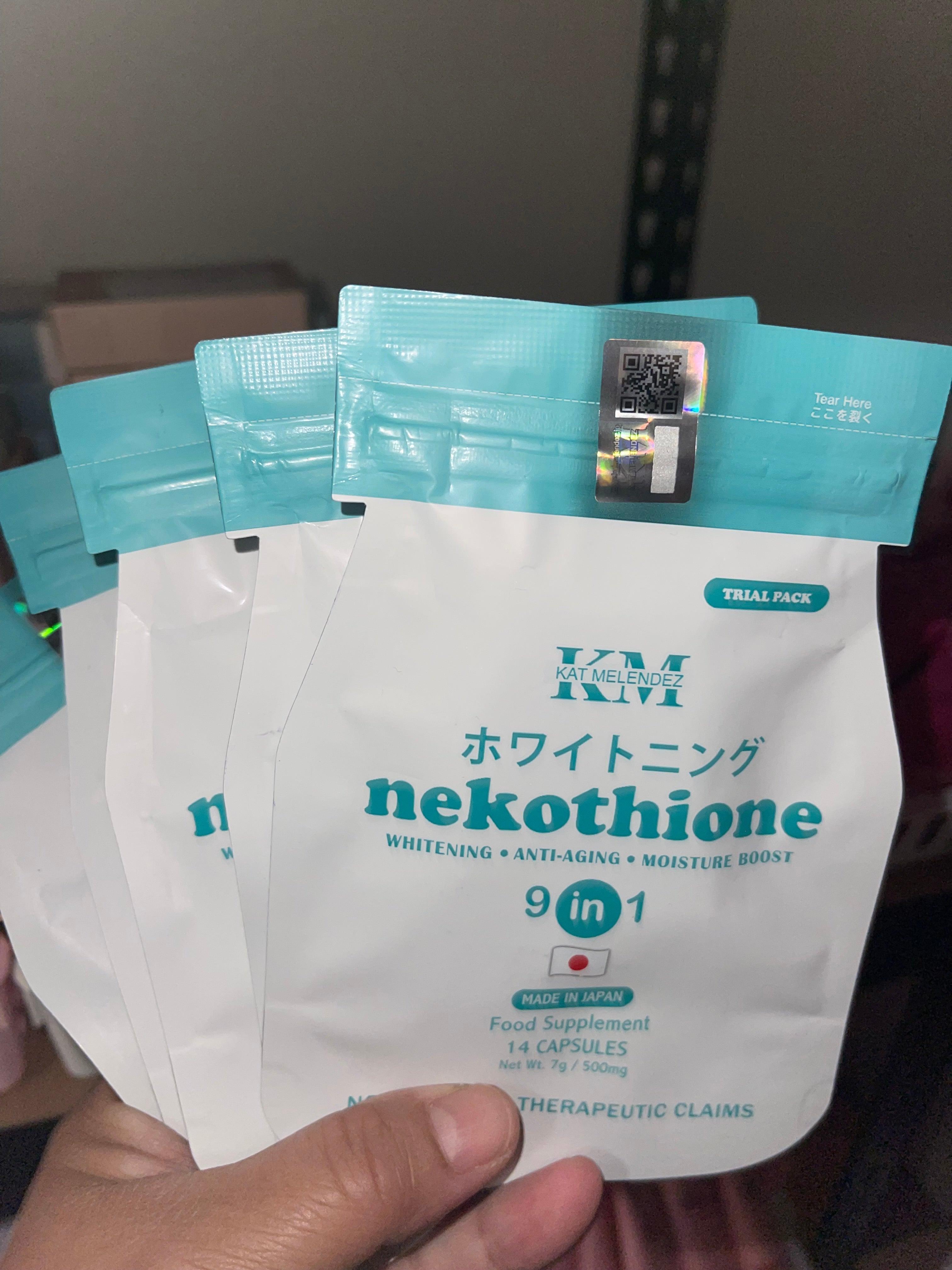 HerSkin Nekothione 9 in 1 Glutathione Collagen Capsules by Kath Melendez (with free trial pack 14 capsule) - True Beauty Skin Essentials