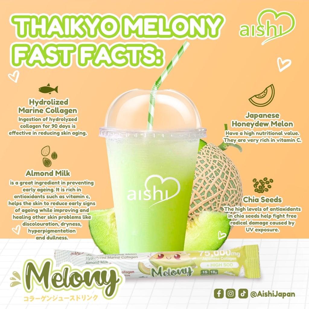 Aishi Thaikyo Melony Collagen Booster Drink (10 sachets) - True Beauty Skin Essentials