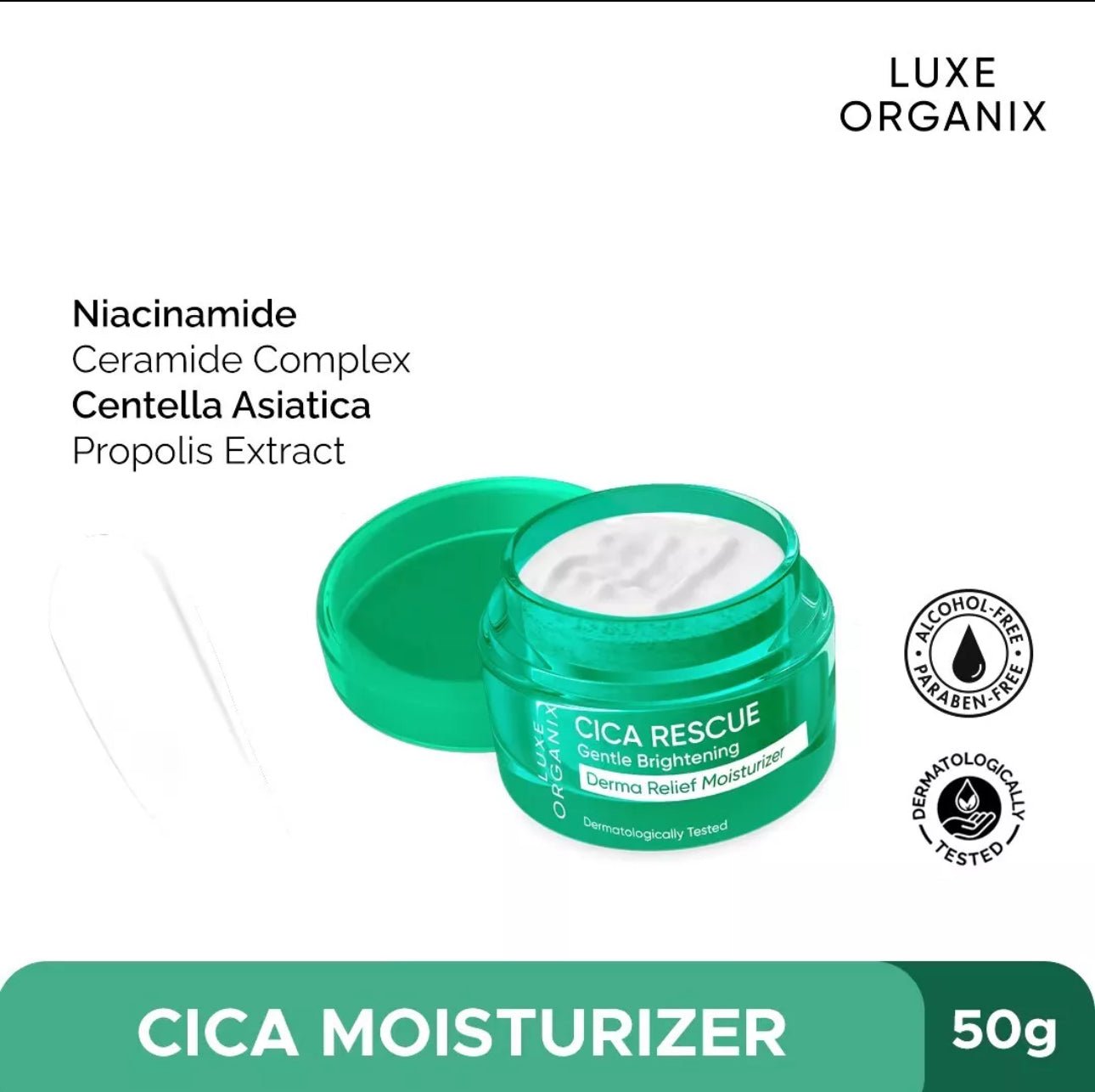 Luxe Organix Cica Rescue Gentle brightening - True Beauty Skin Essentials