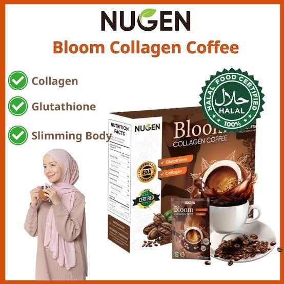 Bloom Coffee Collagen from Japan, Nutritionist Recommended, Pure Organic Coffee Collagen for Women and Men (3Boxes)