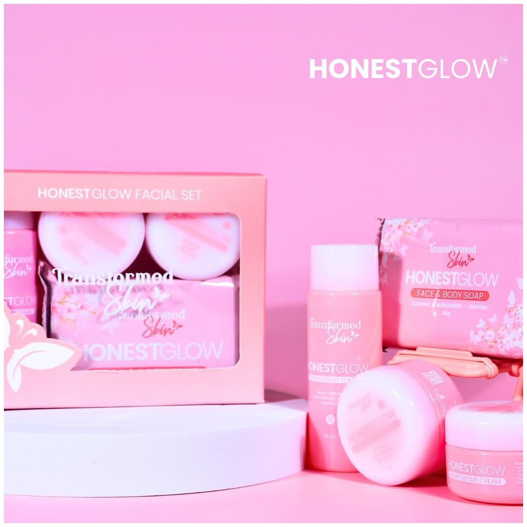 Honest Glow Facial Set by Transformed Skin - True Beauty Skin Essentials