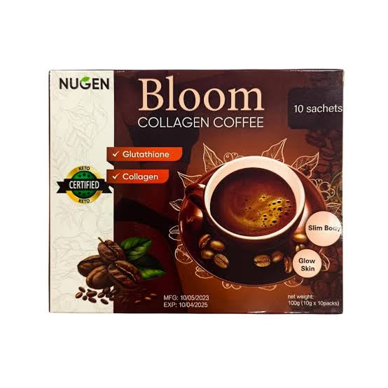 Bloom Coffee Collagen from Japan, Nutritionist Recommended, Pure Organic Coffee Collagen for Women and Men (3Boxes)