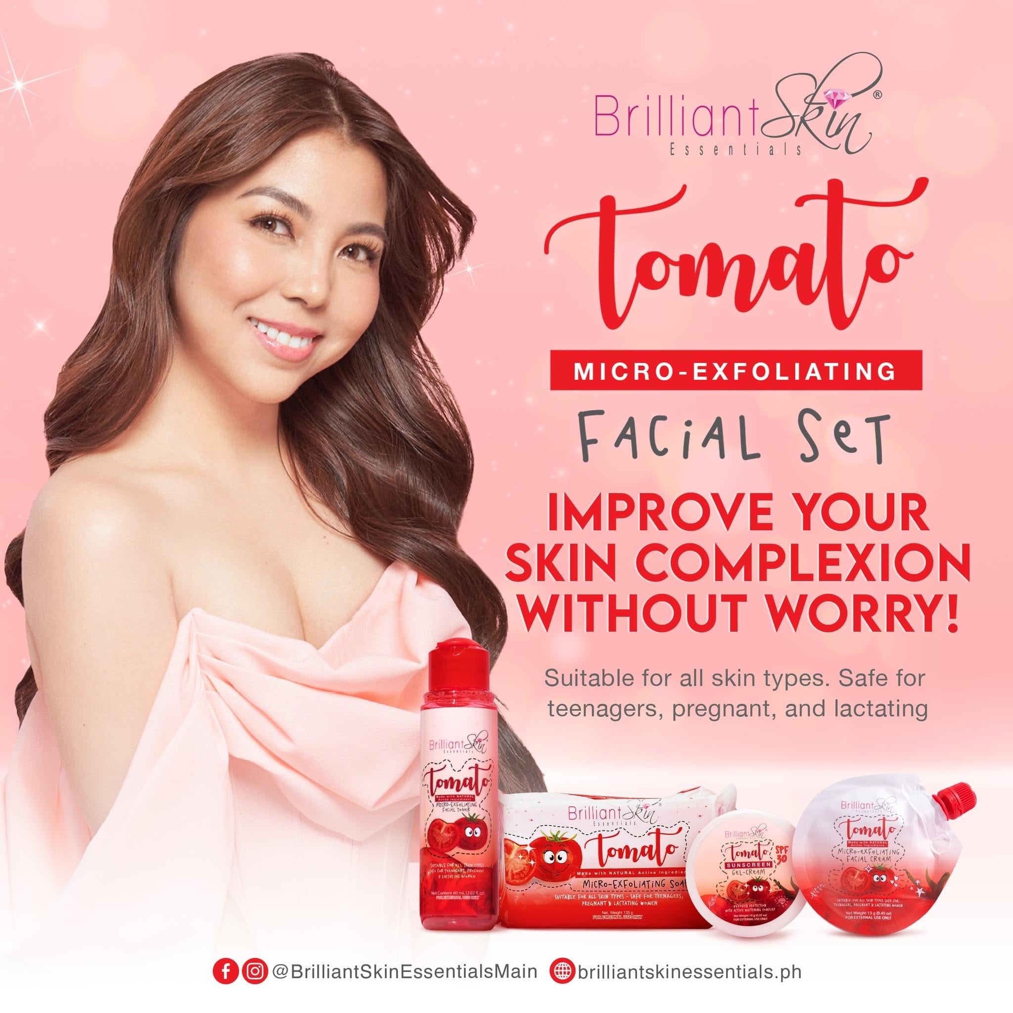 Brilliant Tomato Rejuvenating Set - True Beauty Skin Essentials
