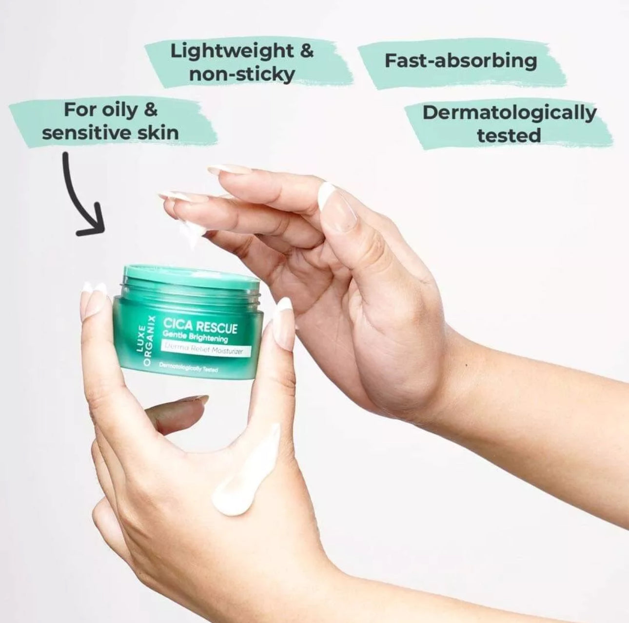 Luxe Organix Cica Rescue Gentle brightening - True Beauty Skin Essentials