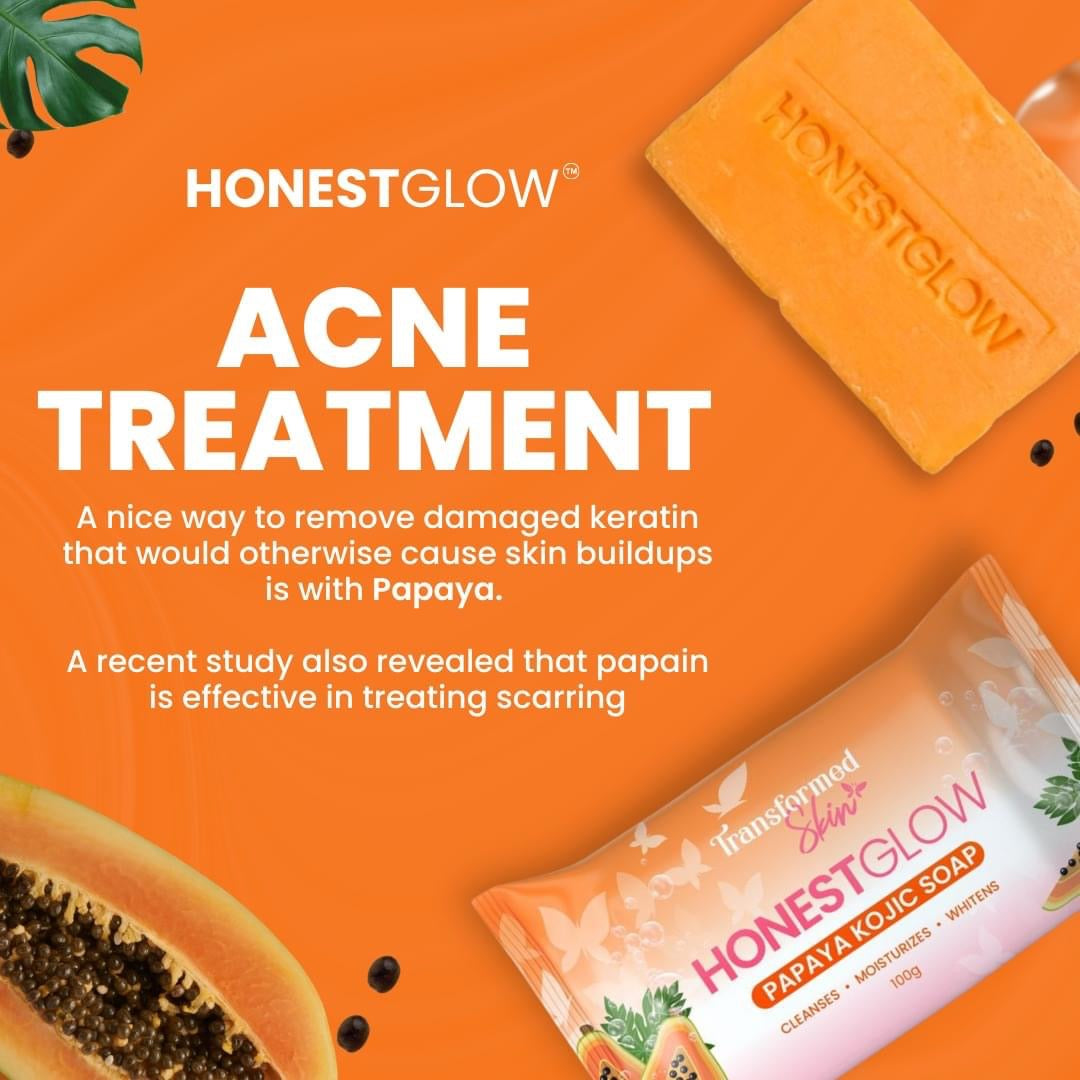 Honest Glow Kojic Papaya Soap