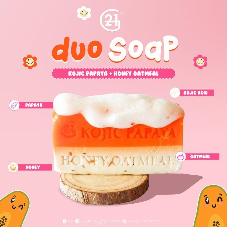 G21 Kojic Papaya Honey Oatmeal Duo Soap Best seller‼️ - True Beauty Skin Essentials