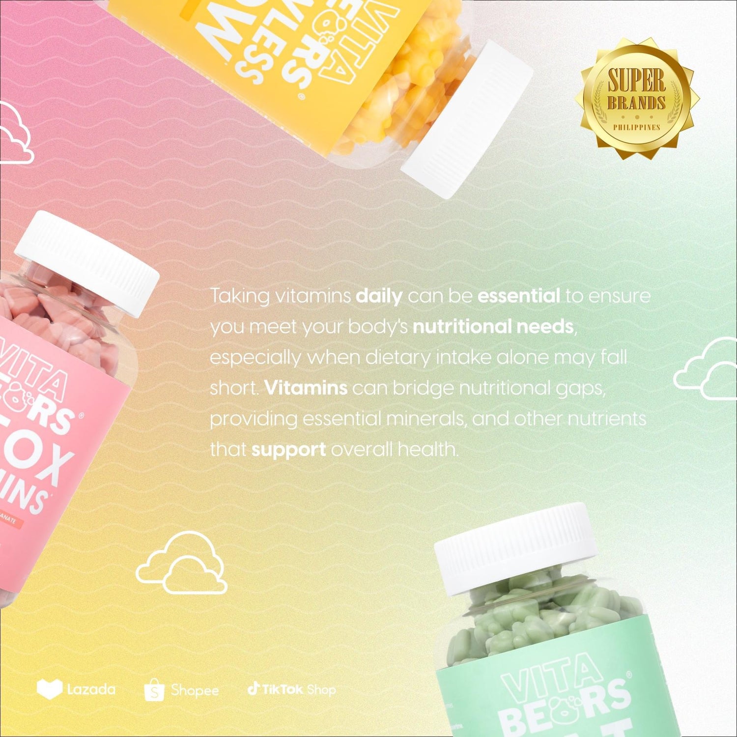 Vita Bears Vitamins - True Beauty Skin Essentials