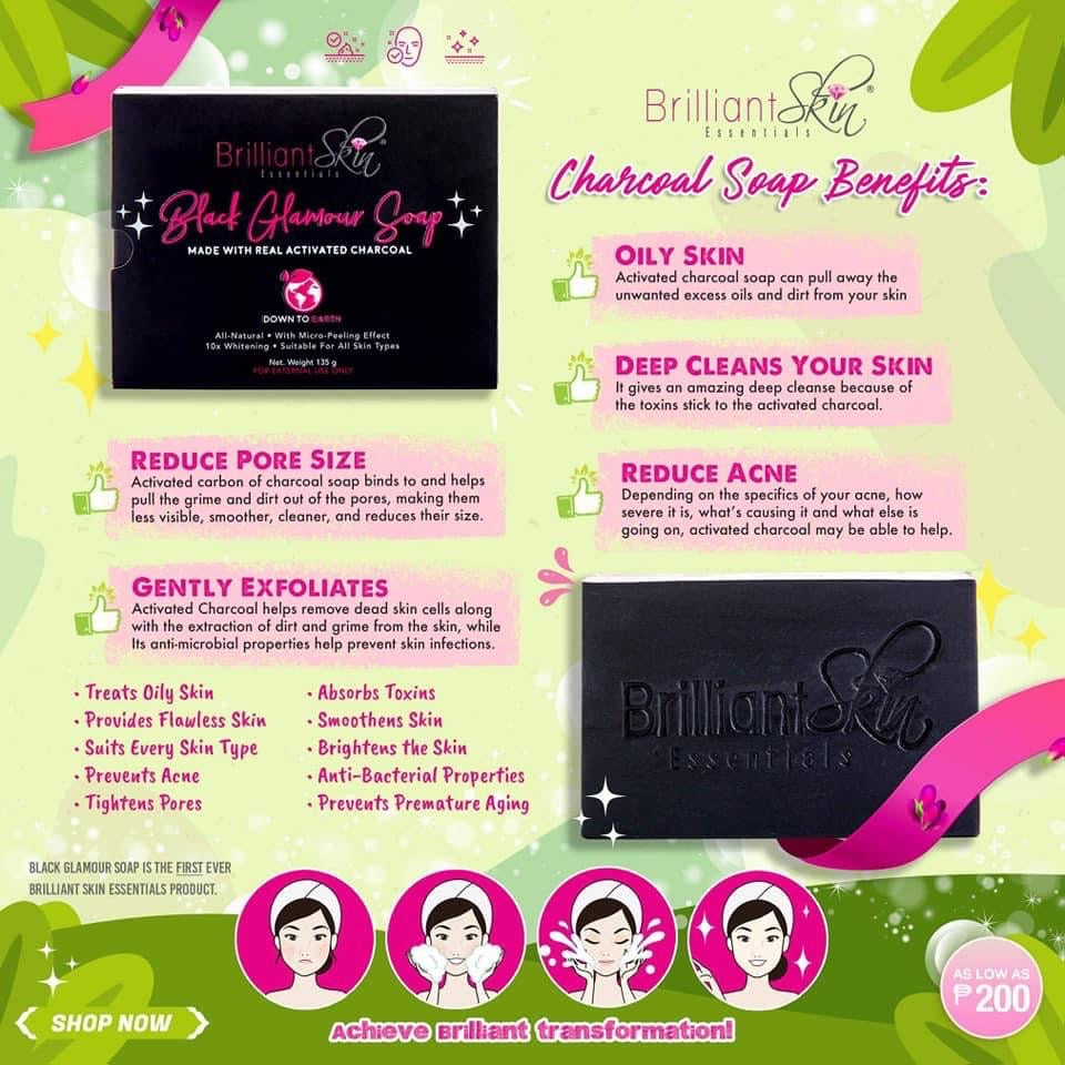 Brilliant Skin Essentials Black Glamour Mini Soap - True Beauty Skin Essentials