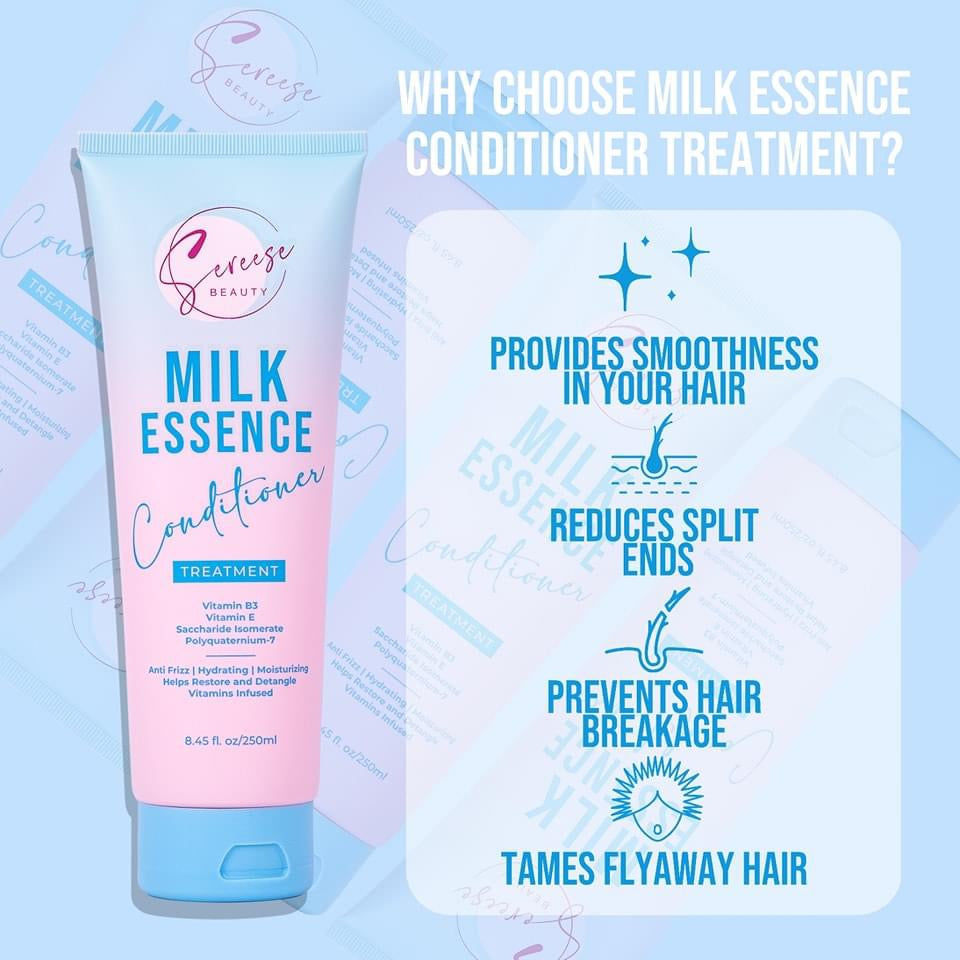 Sereese Milk Essence Shampoo and Conditioner - True Beauty Skin Essentials