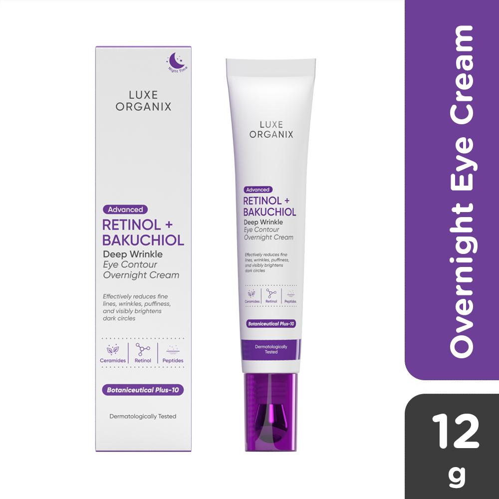 Luxe Organix Retinol + Bakuchiol Overnight Glow Gentle Treatment Cream - True Beauty Skin Essentials