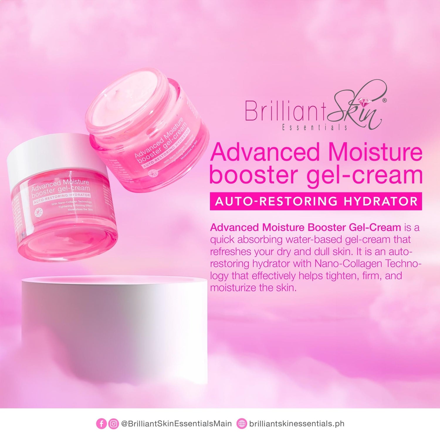 Brilliant Skin Advance Moisture Gel cream - True Beauty Skin Essentials