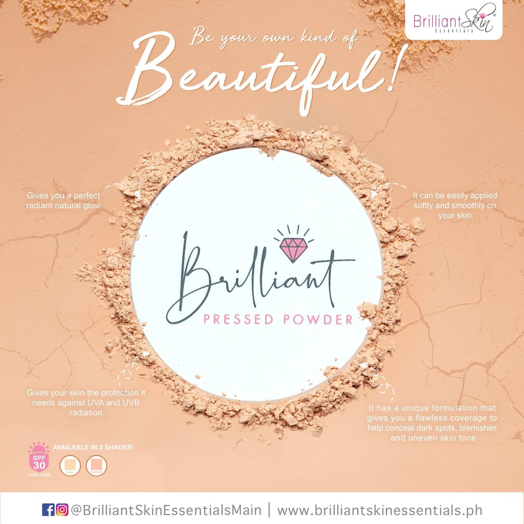 BRILLIANT SKIN PRESSED POWDER NATURAL - True Beauty Skin Essentials