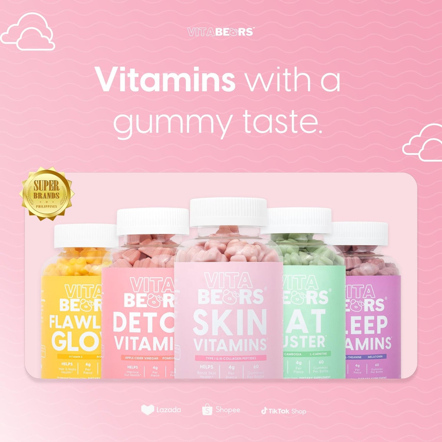 Vita Bears Vitamins - True Beauty Skin Essentials