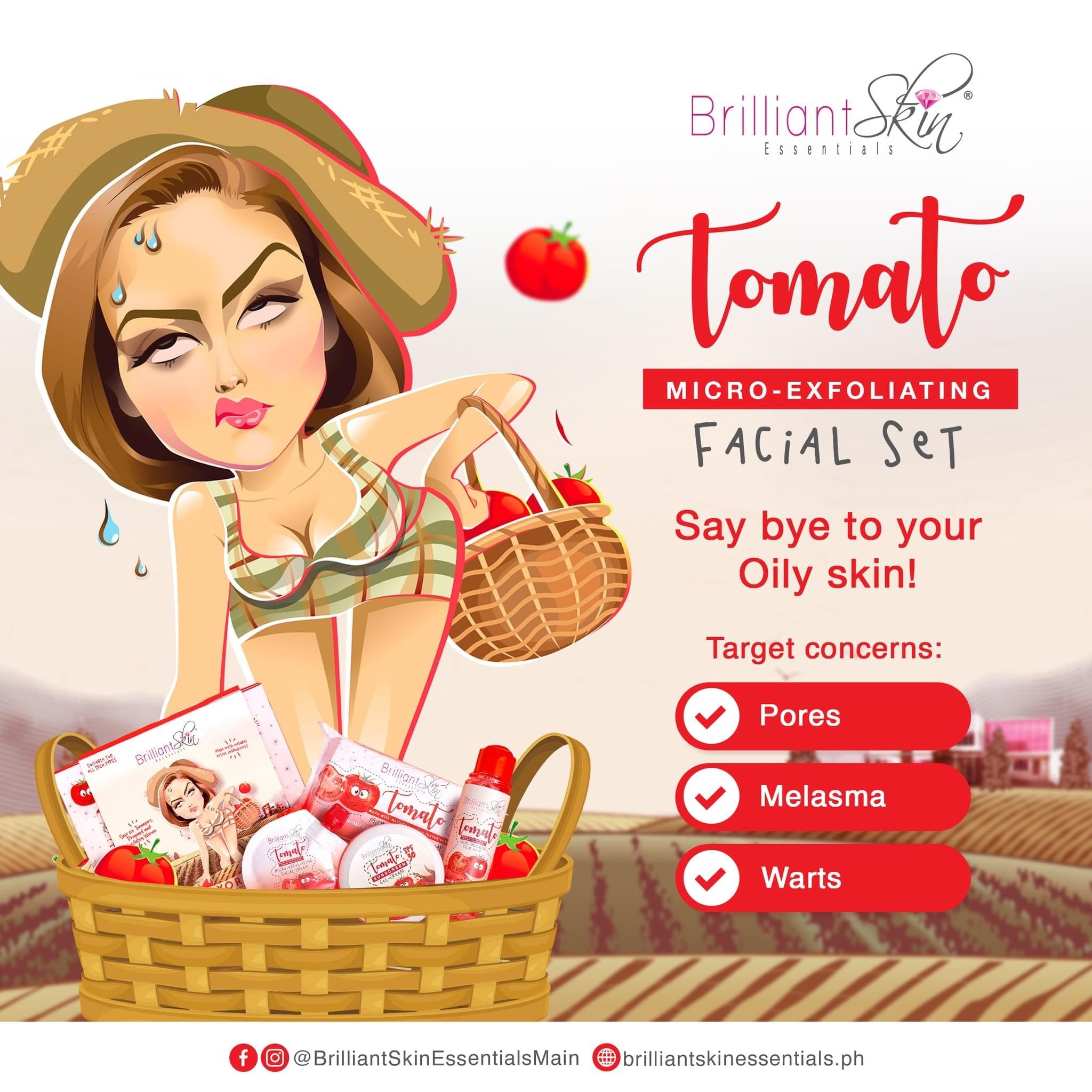 Brilliant Tomato Rejuvenating Set - True Beauty Skin Essentials