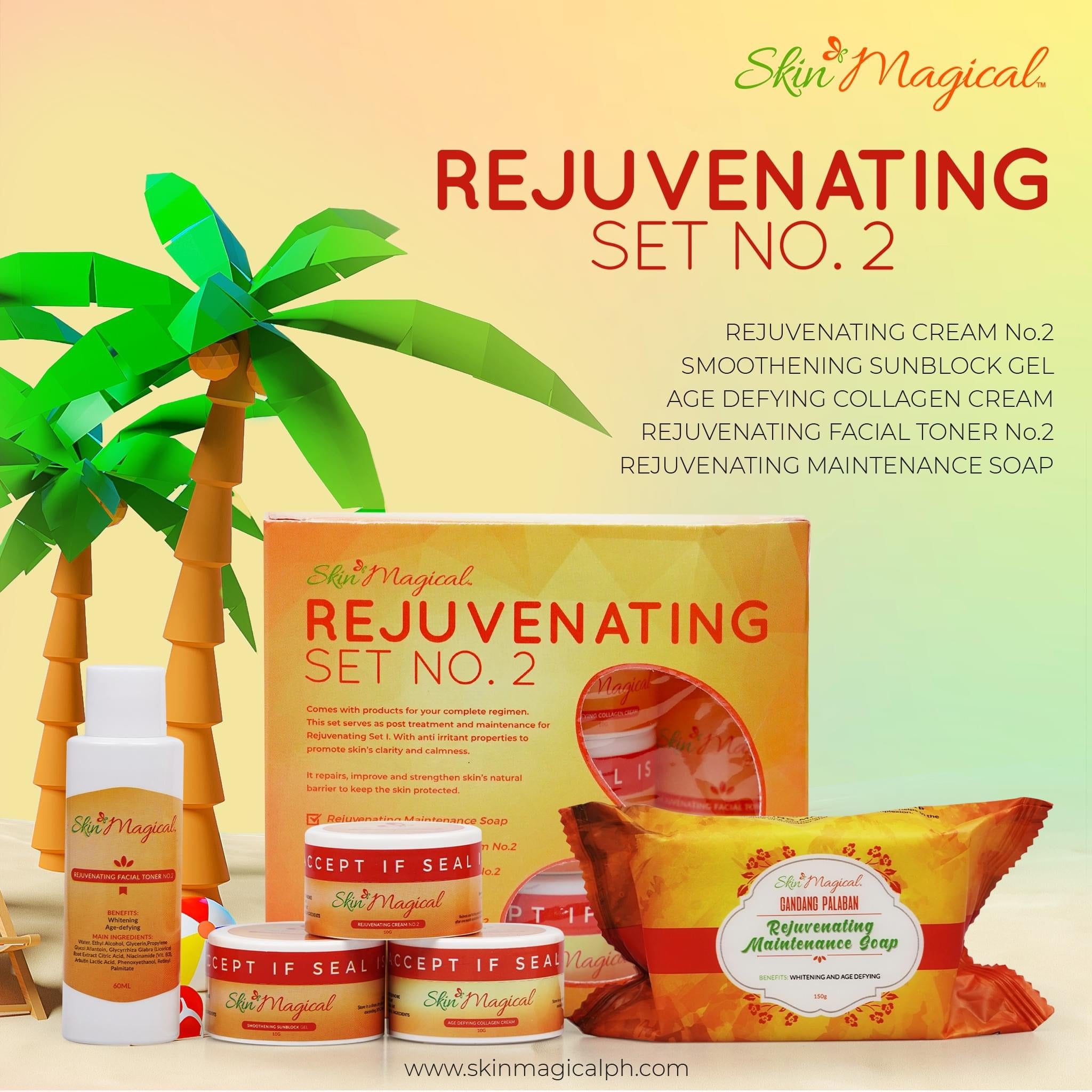 Skin Magical Rejuvenating set 2 True Beauty Skin Essentials