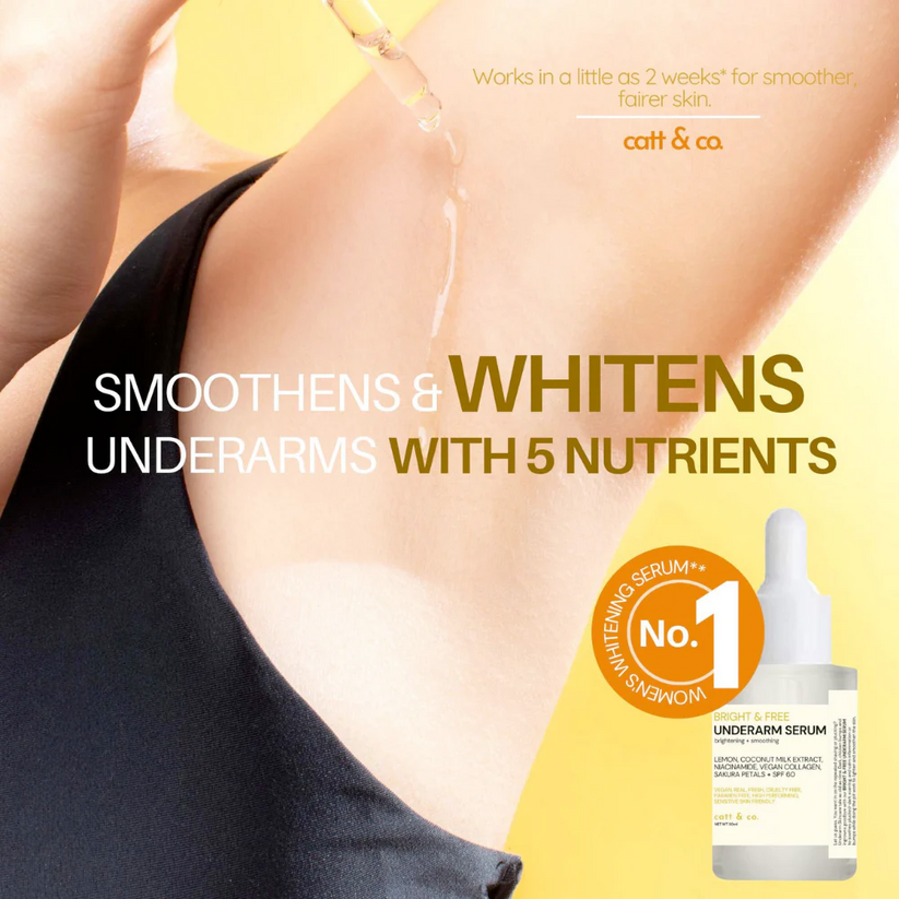 CATT & CO BRIGHT & FREE UNDERARM SERUM 30ML - True Beauty Skin Essentials