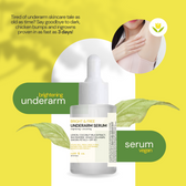 CATT & CO BRIGHT & FREE UNDERARM SERUM 30ML - True Beauty Skin Essentials