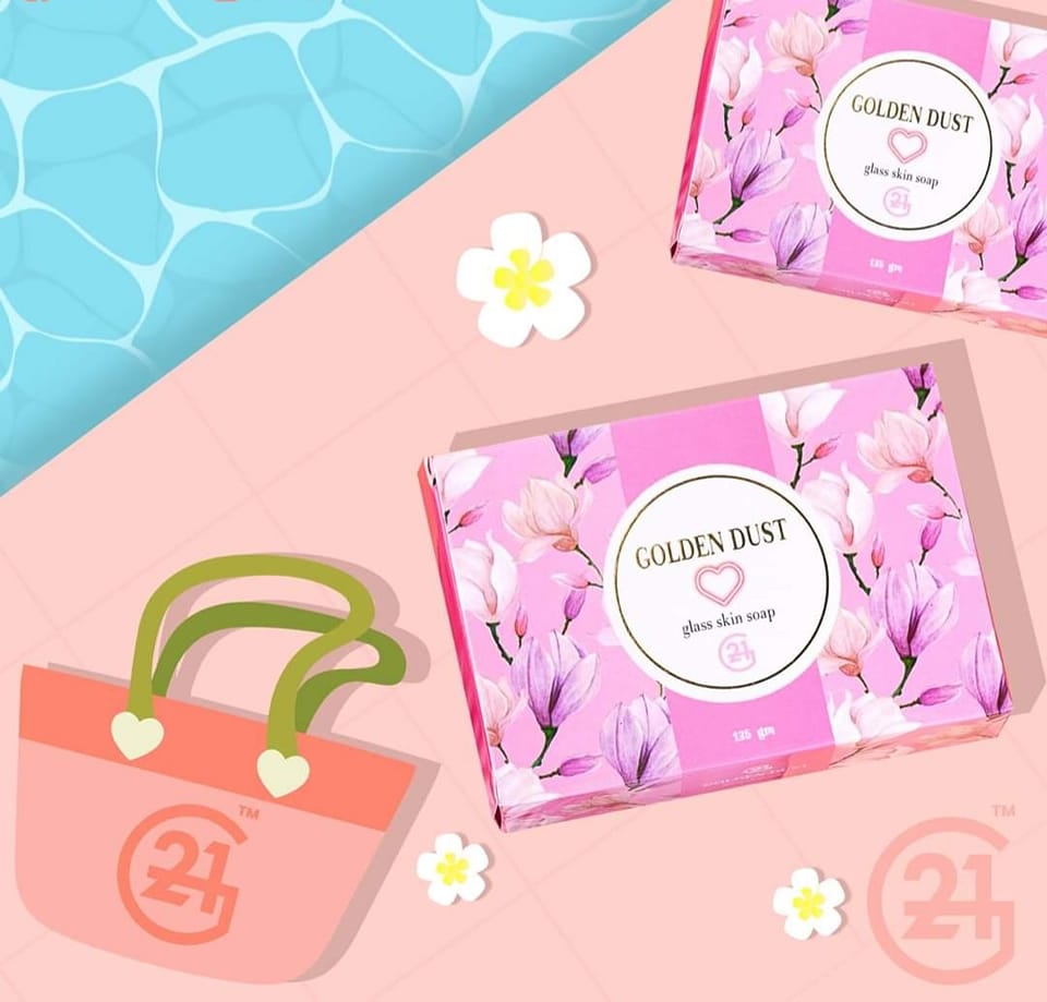 G21 Golden Dust Glass Skin Soap - True Beauty Skin Essentials