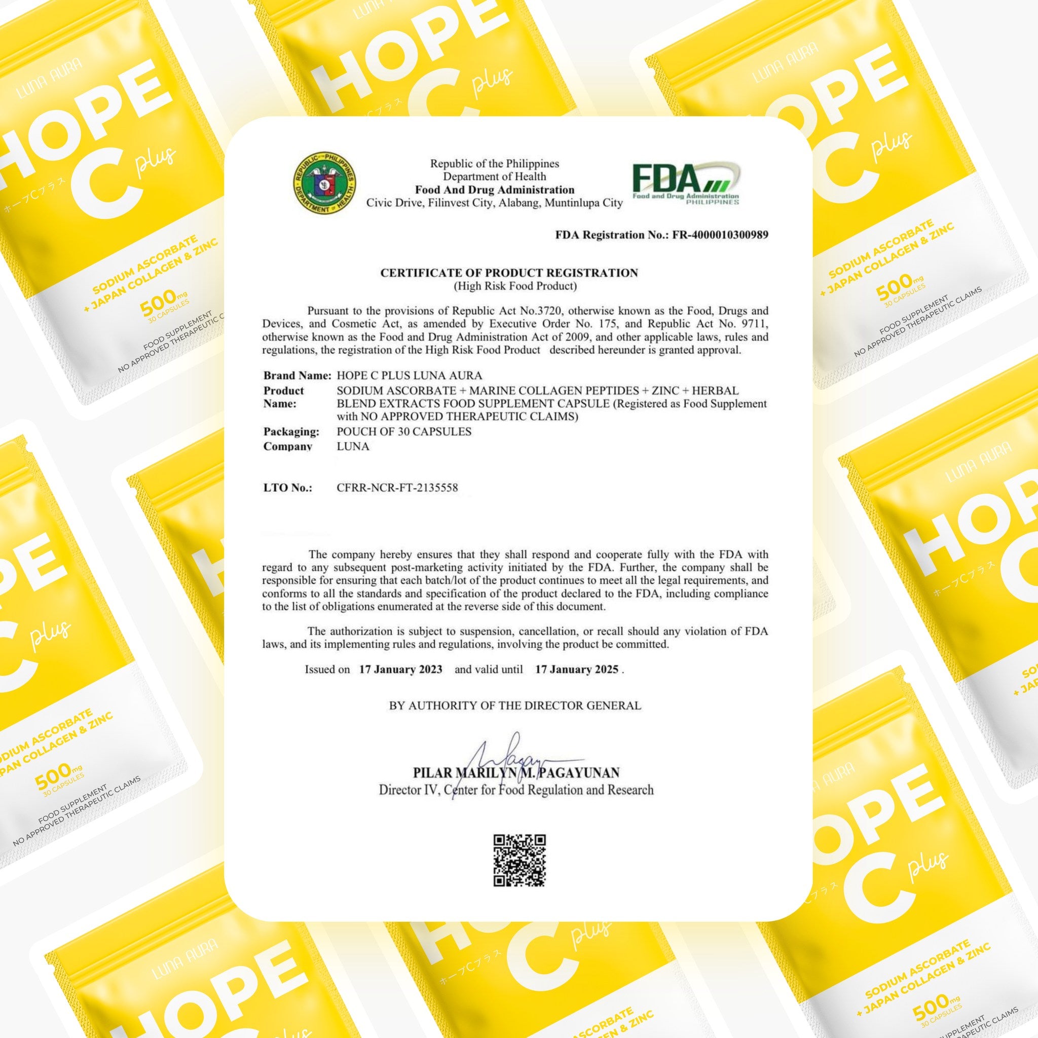 Luna Aura Hope Glow Glutathione and Hope C Plus - True Beauty Skin Essentials