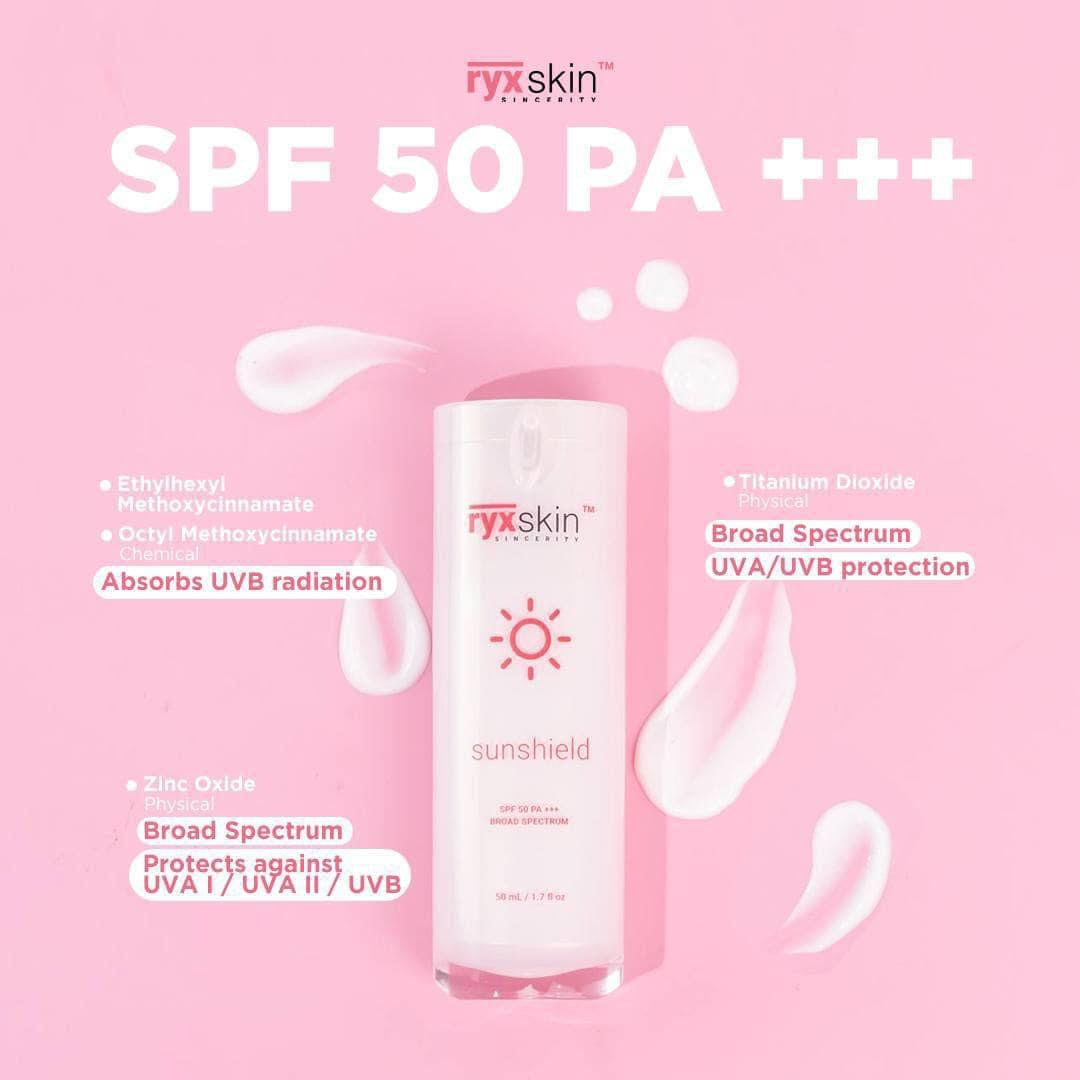 RYX SKIN SINCERITY SUNSHIELED SPF 50 PA+++ - True Beauty Skin Essentials