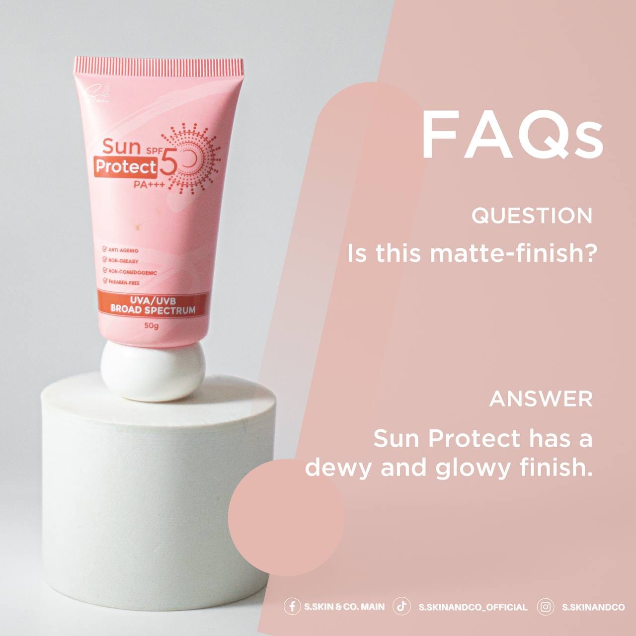 Sun Protect SPA 50 +++ Sunscreen - True Beauty Skin Essentials