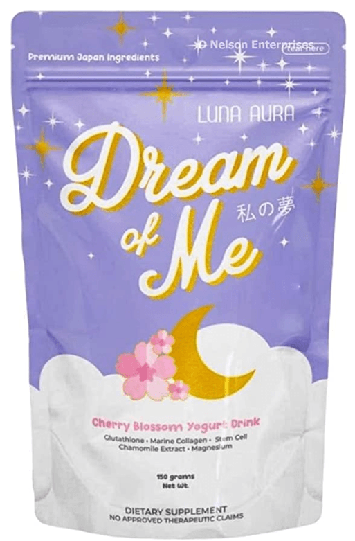 Luna Aura Dream of Me Cherry Blossom Yogurt Drink Glutathione and Collagen (150g) - True Beauty Skin Essentials