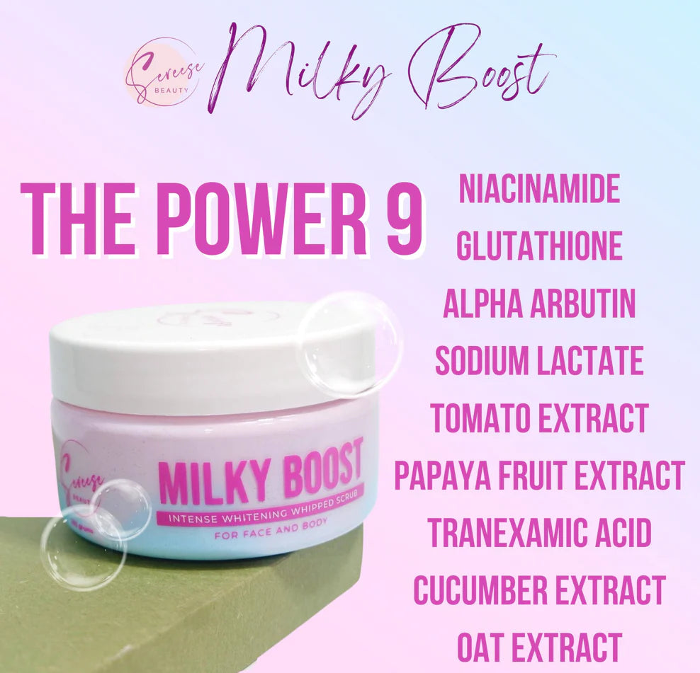 Sereese Beauty Milky Boost Intense Whitening Whip Scrub - True Beauty Skin Essentials