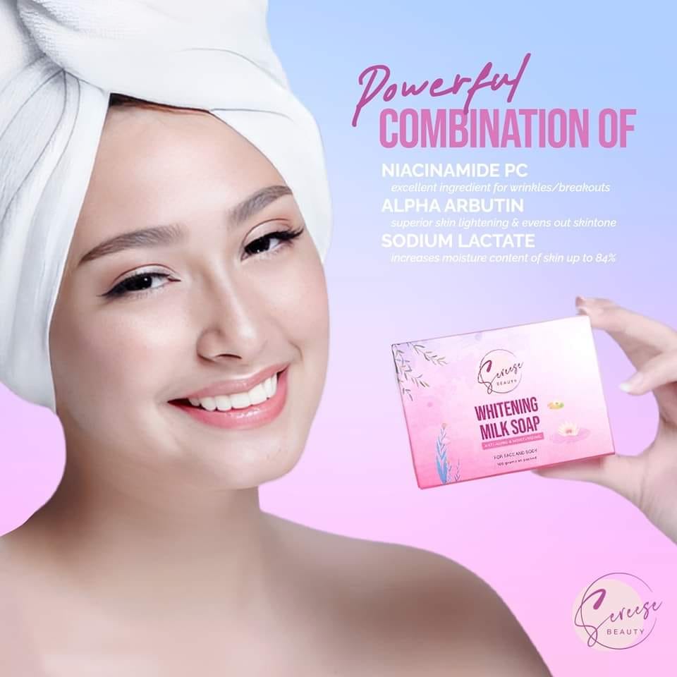 Sereese Whitening Milk Soap - True Beauty Skin Essentials