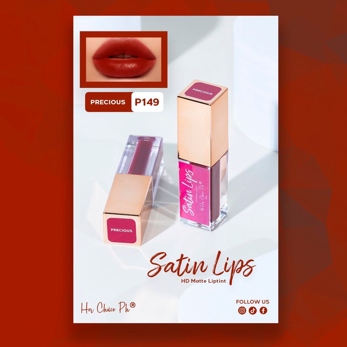 Her Choice Ph Satin Lip Tint - True Beauty Skin Essentials