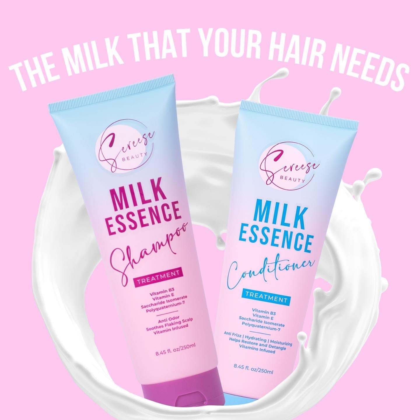 Sereese Milk Essence Shampoo and Conditioner - True Beauty Skin Essentials