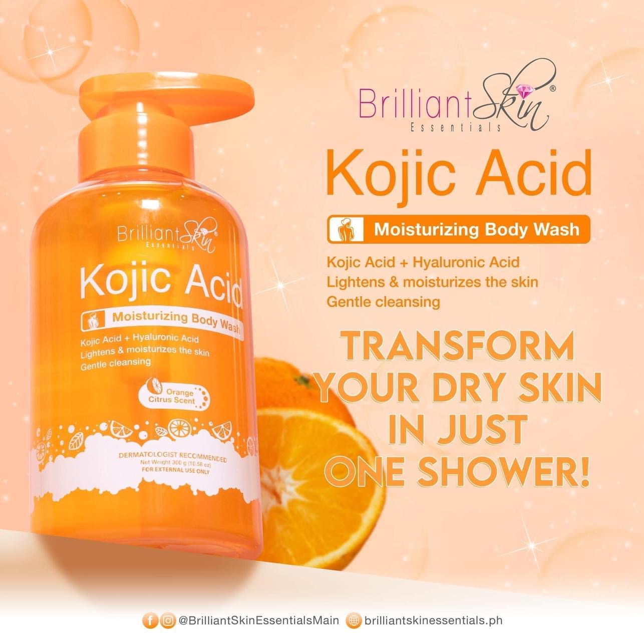 Brilliant Skin Essentials Kojic Acid Body Wash - True Beauty Skin Essentials