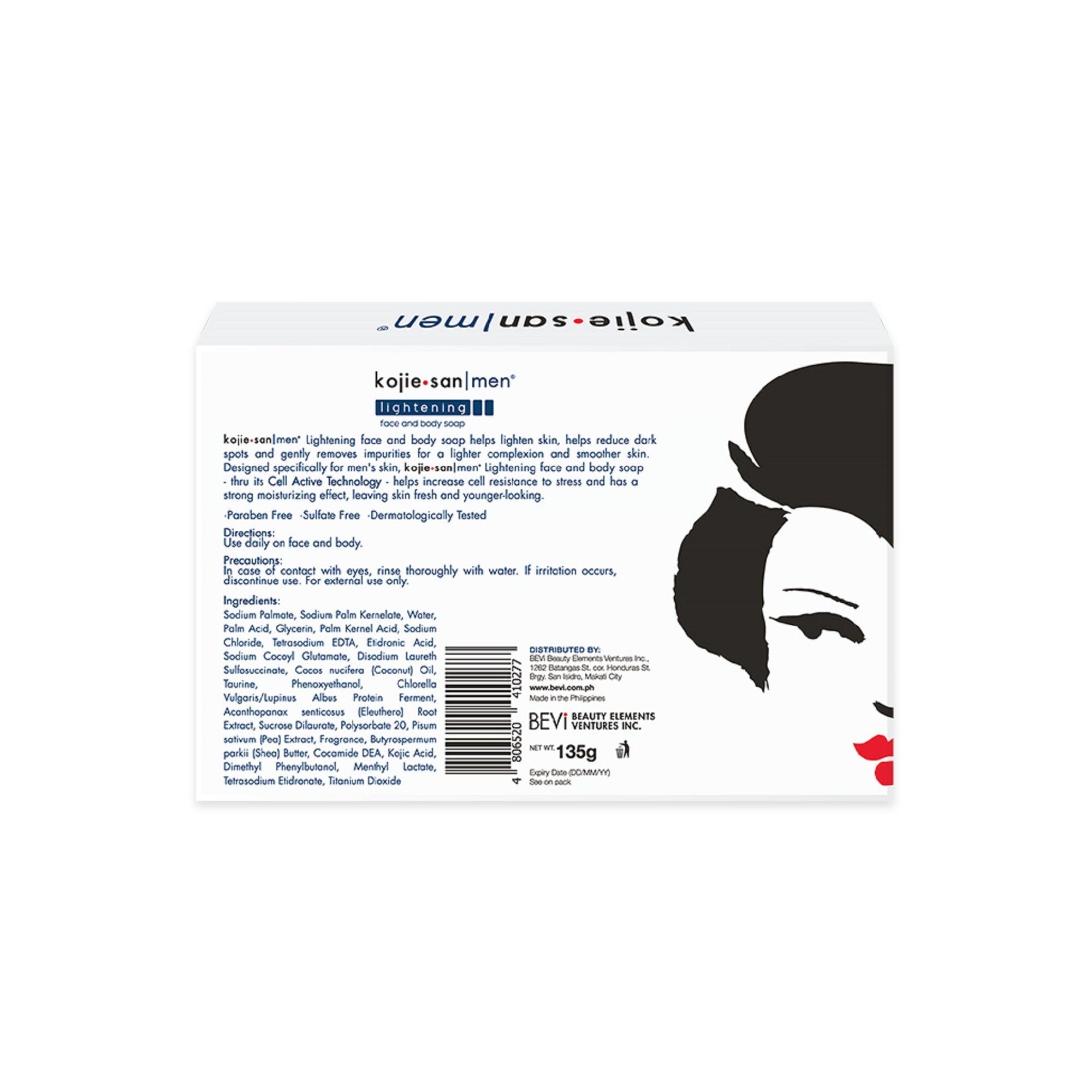 KOJIE SAN Men Face And Body Soap 135G - True Beauty Skin Essentials