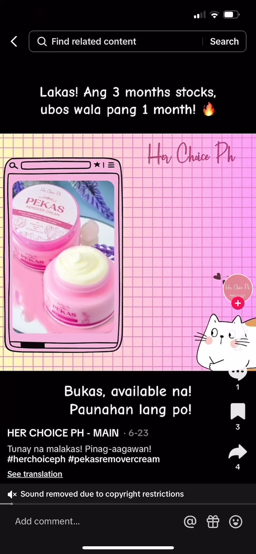 Her Choice pekas remover