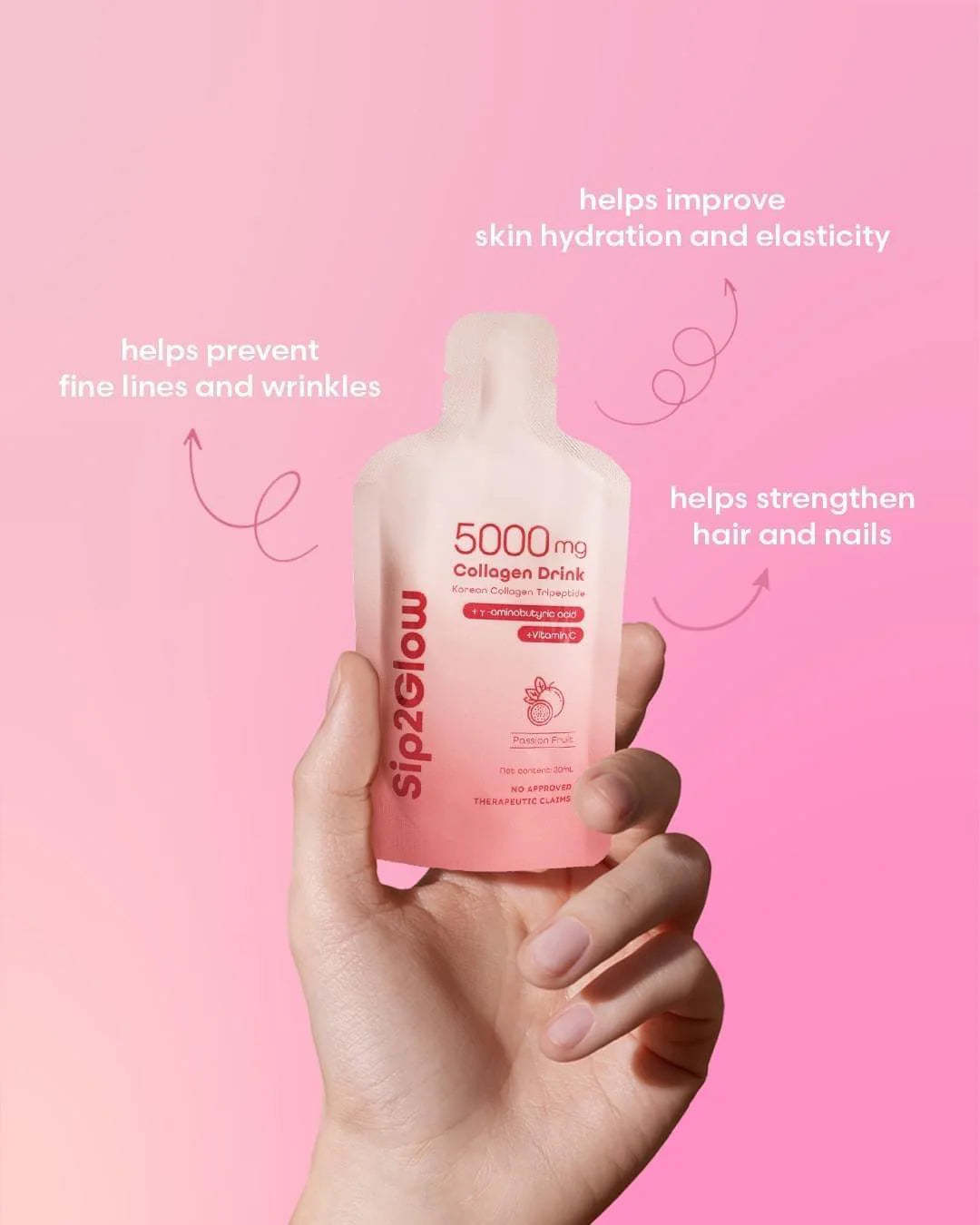 Sip2Glow Advanced Collagen Drink with Korean Collagen Tripeptide (30 ml)