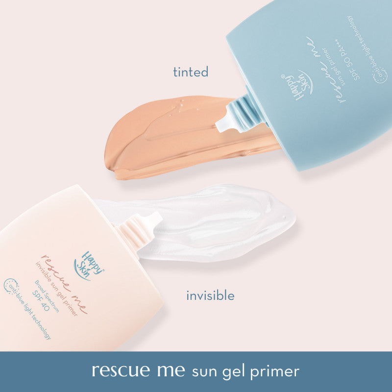 Happy Skin Rescue Me Invisible Sun Gel Primer Broad Spectrum Spf 40 - True Beauty Skin Essentials