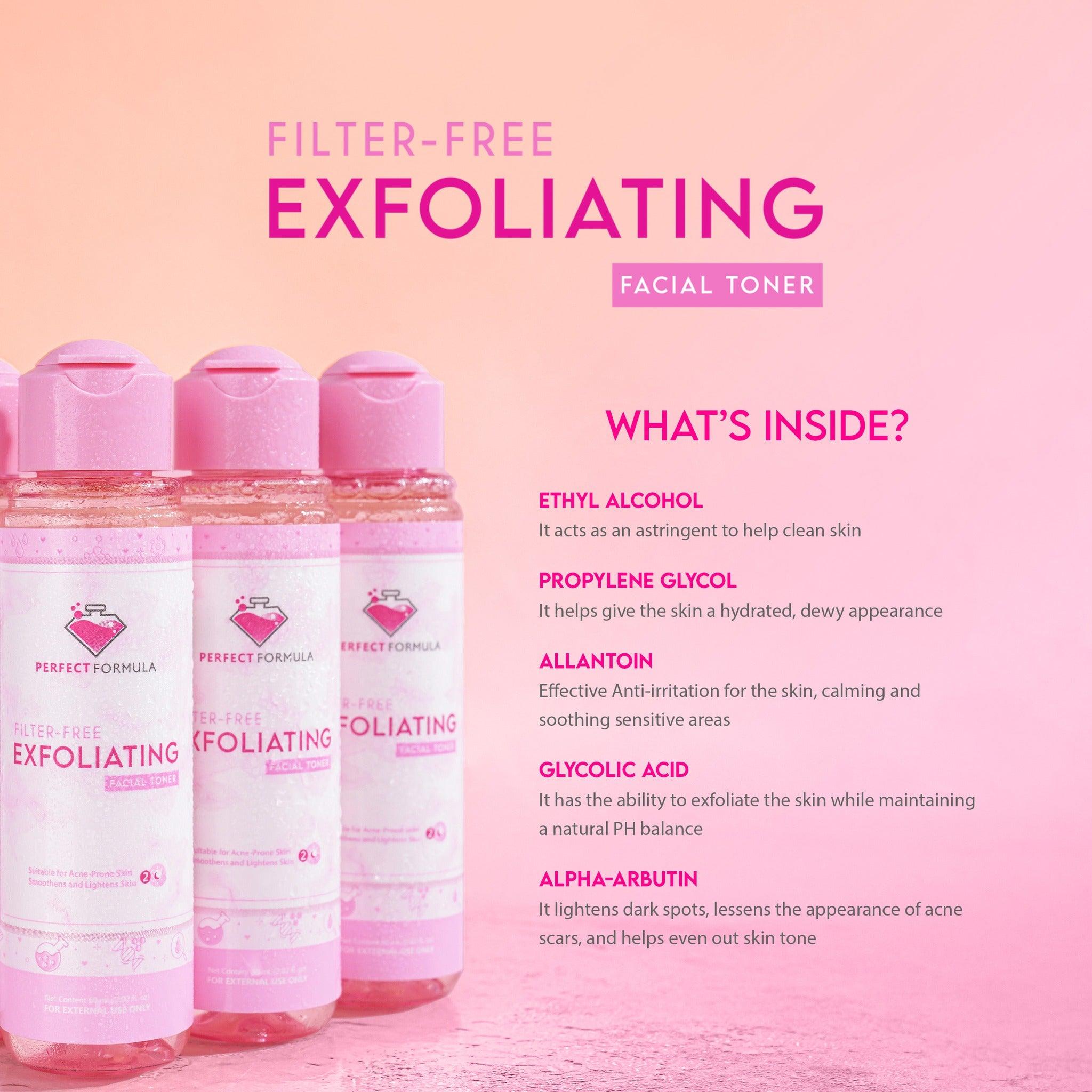 Perfect Formula Filter Free Exfoliating Set - True Beauty Skin Essentials