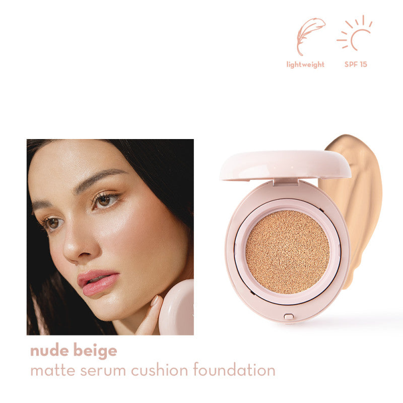 Happy Skin Second Skin Matte Serum Cushion Foundation SPF15 - True Beauty Skin Essentials