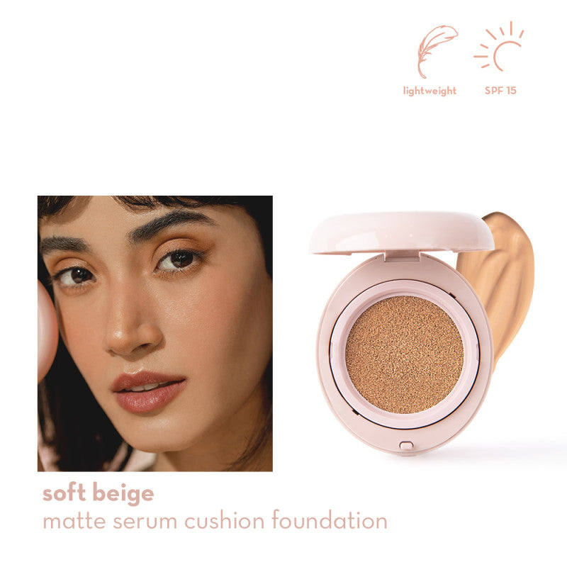 Happy Skin Second Skin Matte Serum Cushion Foundation SPF15 - True Beauty Skin Essentials