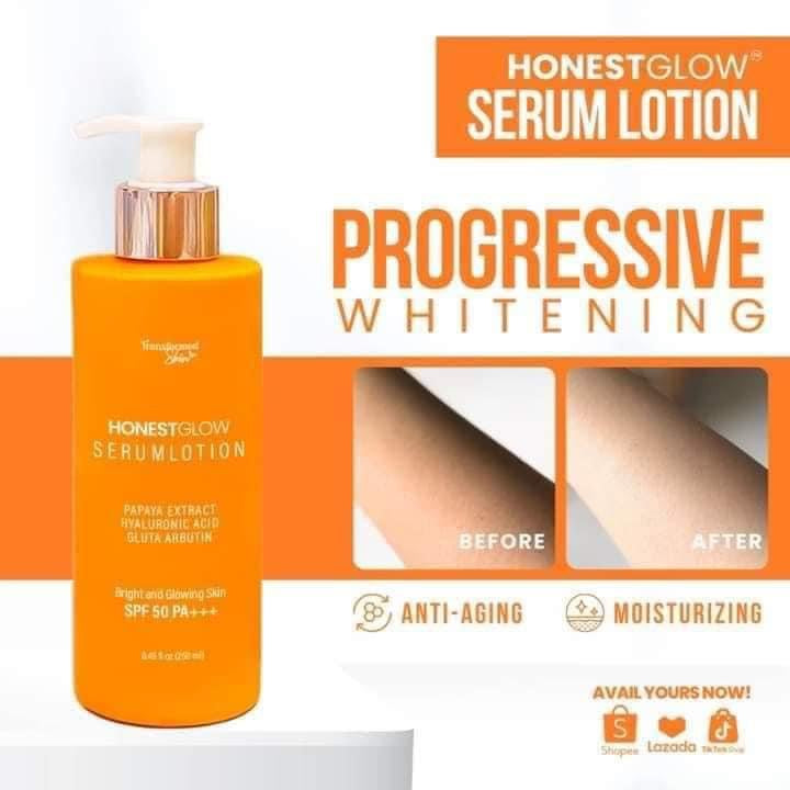 Honest Glow Serum Lotion 250ml - True Beauty Skin Essentials