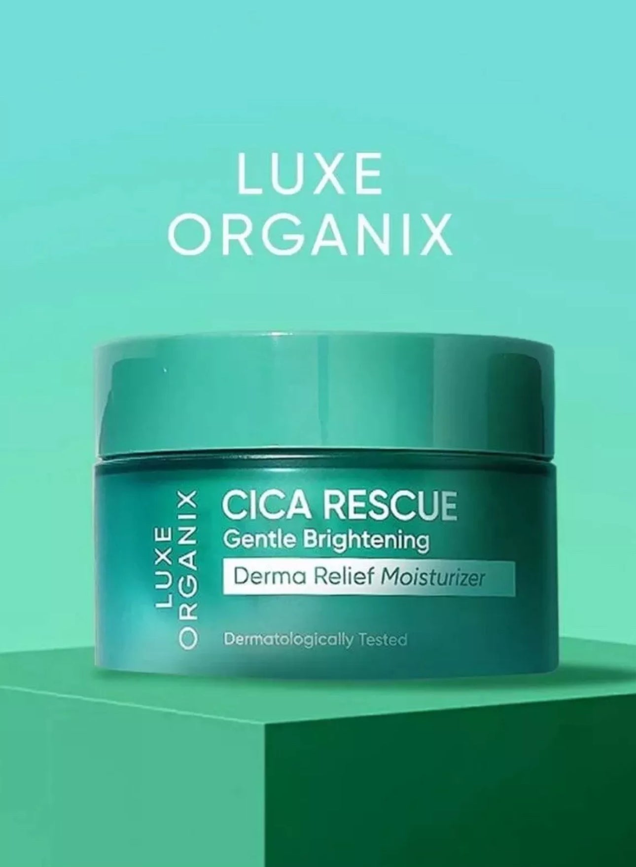 Luxe Organix Cica Rescue Gentle Brightening Derma Relief Moisturizer - True Beauty Skin Essentials