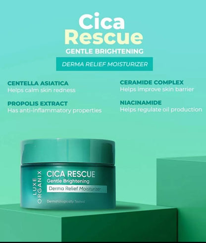 Luxe Organix Cica Rescue Gentle brightening - True Beauty Skin Essentials