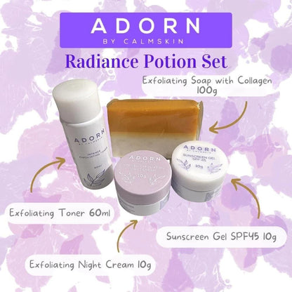 ADORN RADIANCE POTION INTENSE EXFOLIATING SET - True Beauty Skin Essentials