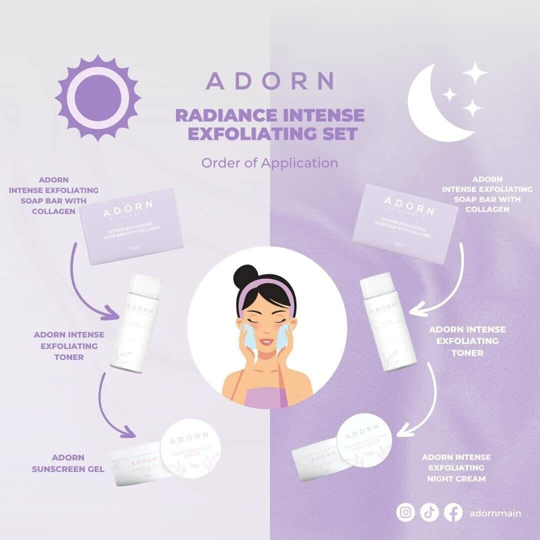 ADORN RADIANCE POTION INTENSE EXFOLIATING SET - True Beauty Skin Essentials