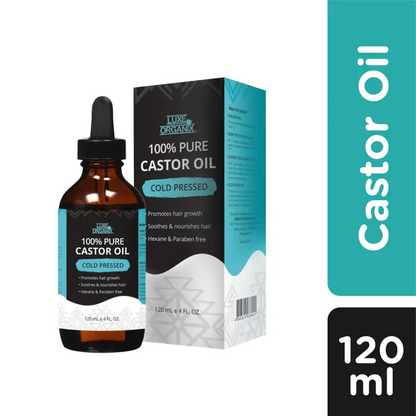 Luxe Organix Caster Oil Cold Pressed - True Beauty Skin Essentials