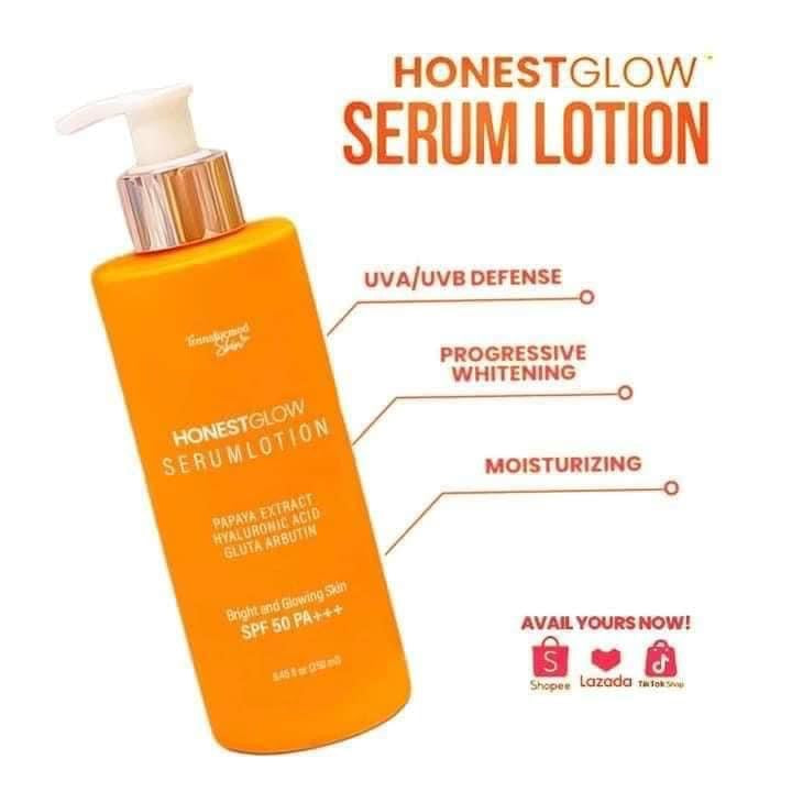 Honest Glow Serum Lotion 250ml - True Beauty Skin Essentials