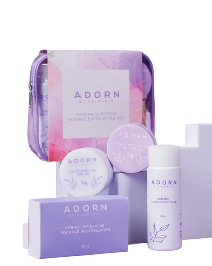 ADORN RADIANCE POTION INTENSE EXFOLIATING SET - True Beauty Skin Essentials